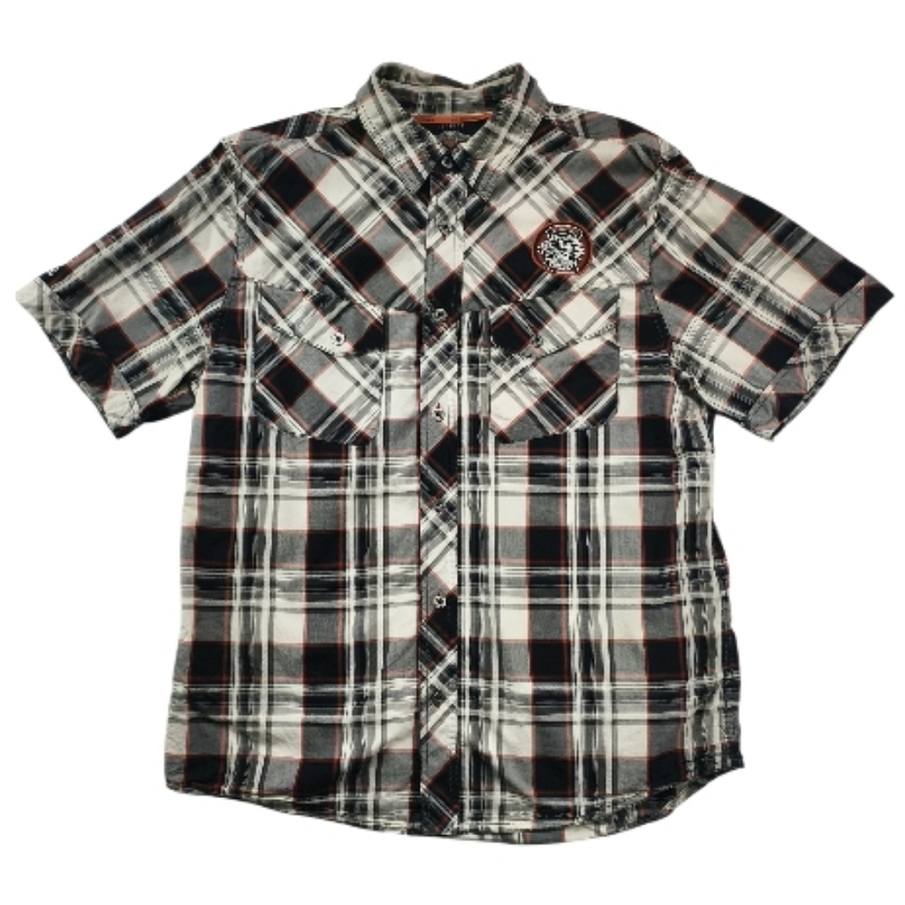 Harley Davidson Plaid Button Down Shirt L Biker Rider HOG Rally HD MotorClothes
